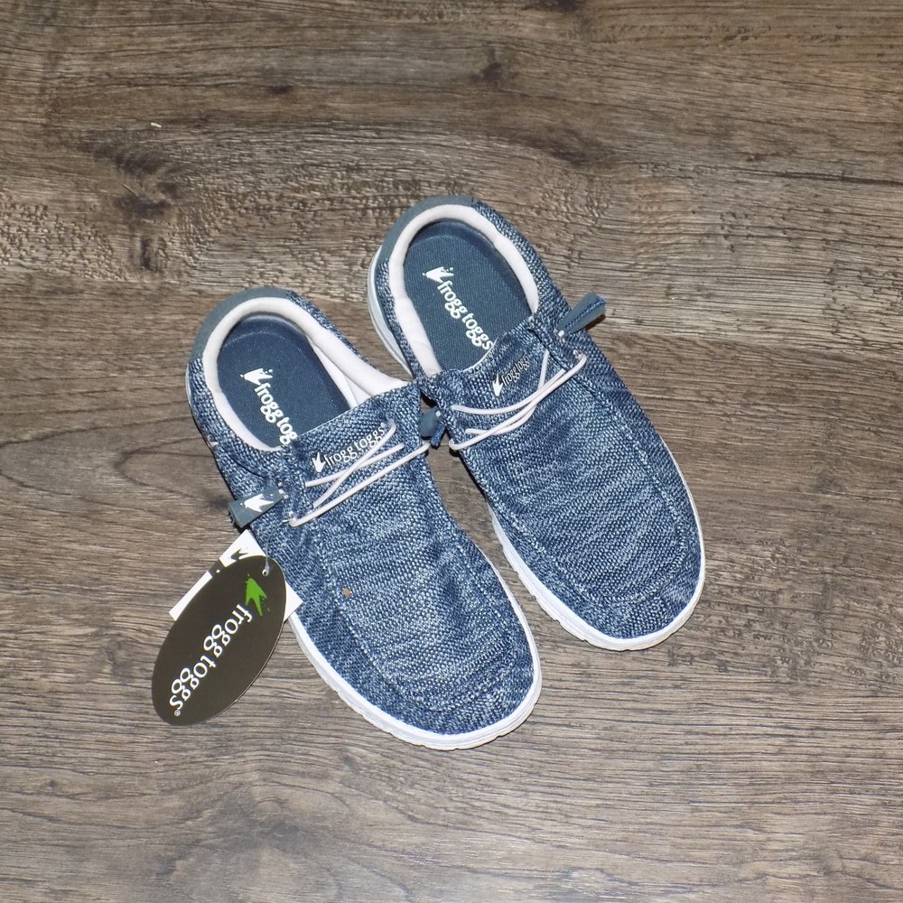Frogg Toggs Java 2.0 Shoes Women Size‎ 9 Navy Ombre NEW Slip On Knit Loafers
